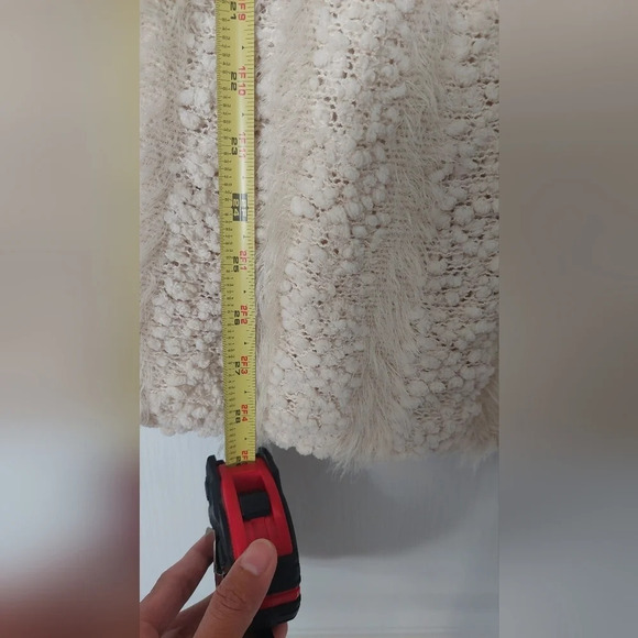 Lauren Michelle Cream Soft Textured Sweater Size L - Picture 7 of 7